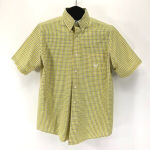 Chaps Easy Care Button Down Shirt Men's Medium Plaid Short Sleeve Woven Casual